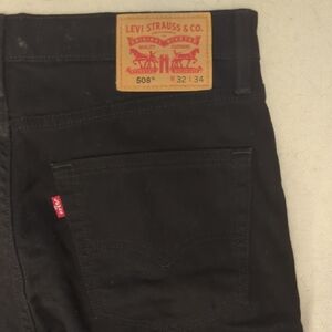 Levi's 508 Men's Black Denim Jeans